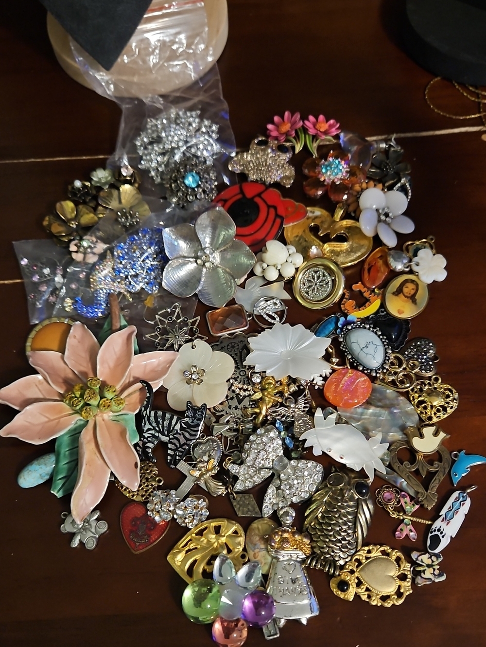 Scrap Brooch Lot - Crafters Bundle